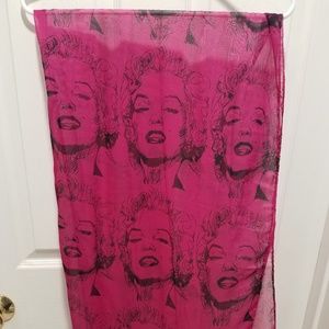 Marilyn Monroe sheer scarf